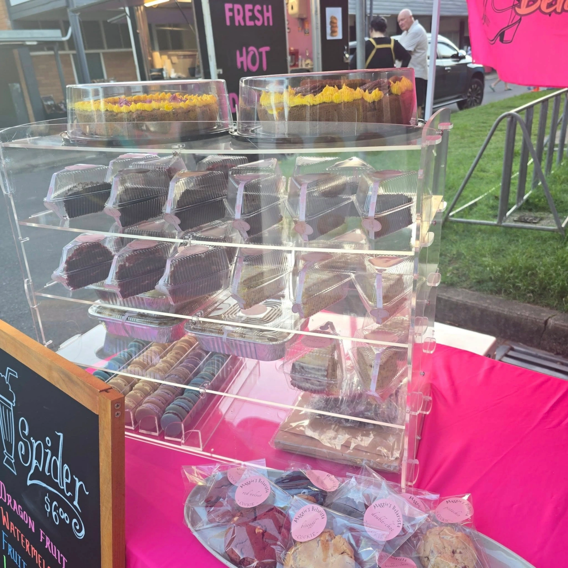 Homemade macarons and celebration bakes from Maggie's Belarista