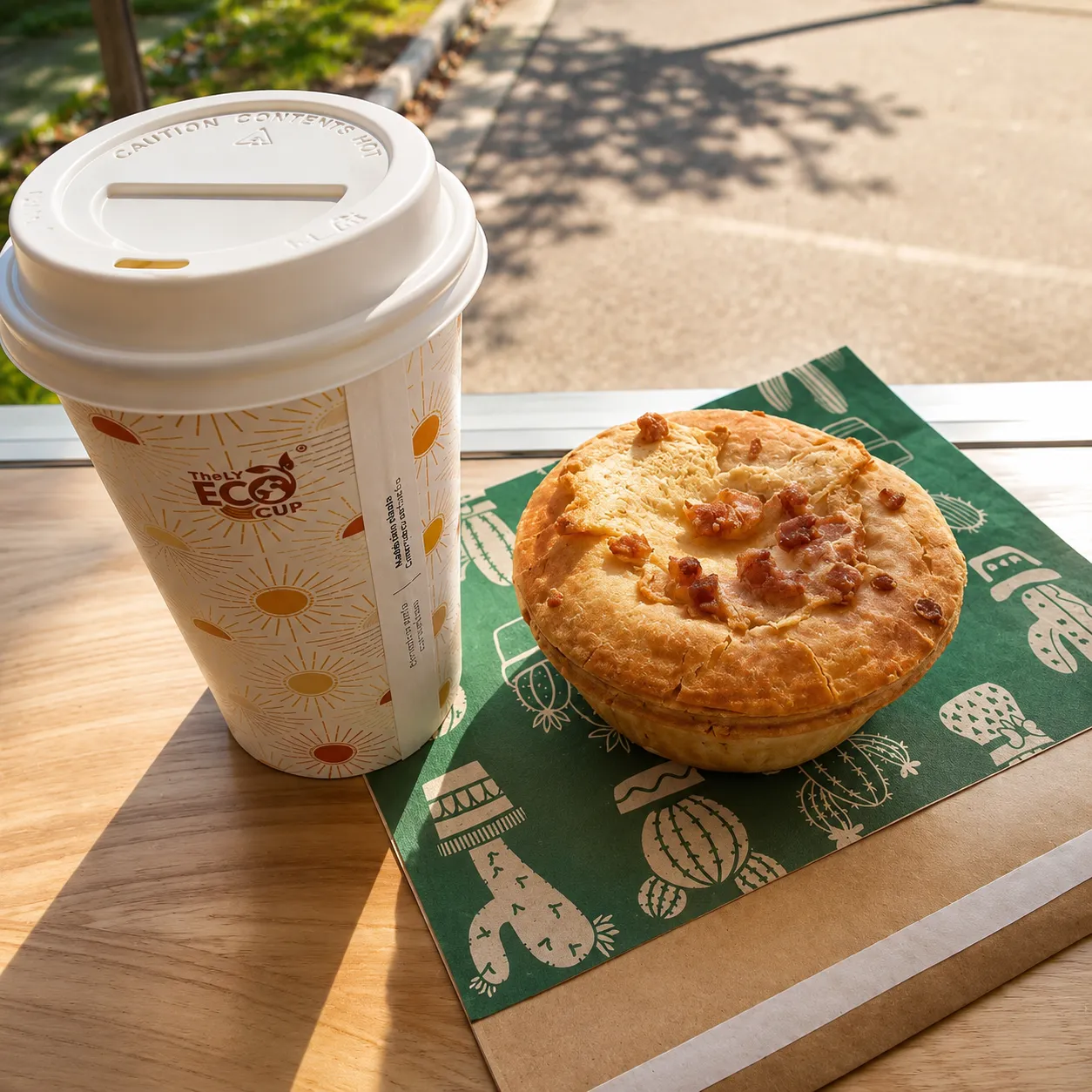 Coffee and freshly baked pie